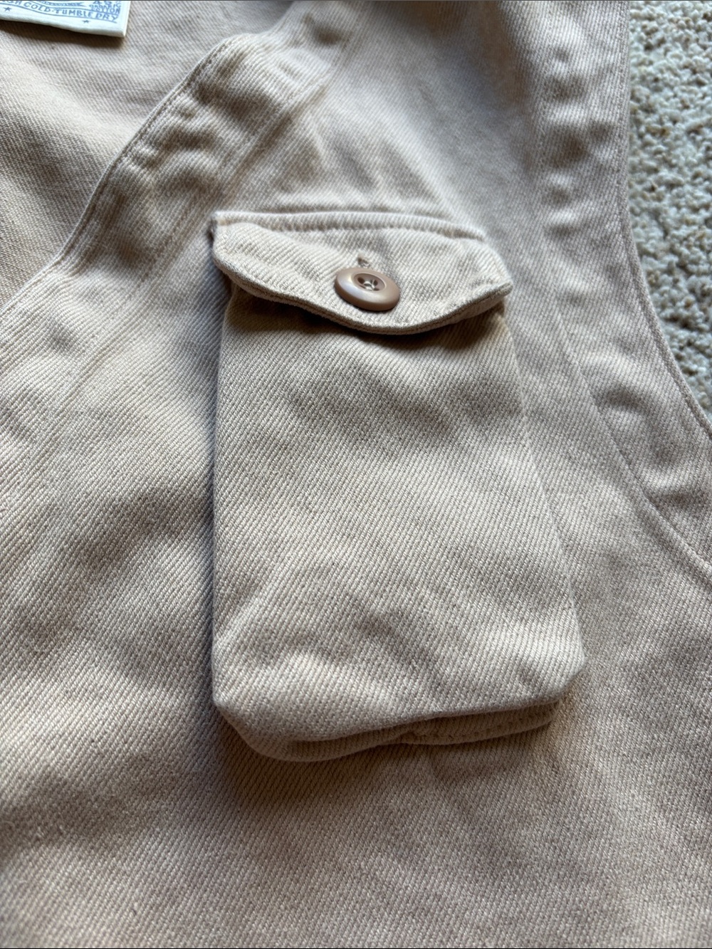 Jungmaven Men’s Hemp Cotton Twill Falcon Vest Hunt Chore Workwear MIUSA Sz XL - Picture 4 of 10